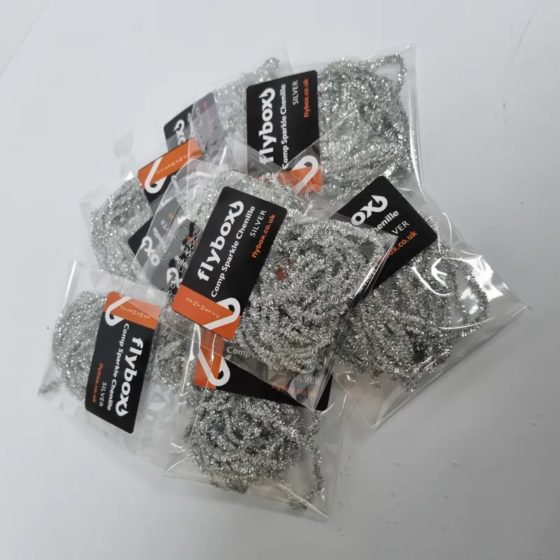 Flybox Competition Sparkle Chenille in SILVER